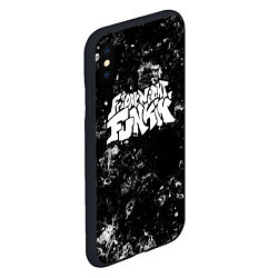 Чехол iPhone XS Max матовый Friday Night Funkin black ice, цвет: 3D-черный — фото 2