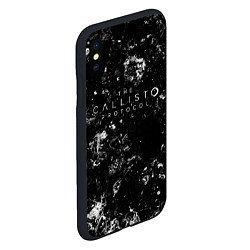 Чехол iPhone XS Max матовый The Callisto Protocol black ice, цвет: 3D-черный — фото 2