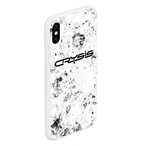 Чехол iPhone XS Max матовый Crysis dirty ice / 3D-Белый – фото 2