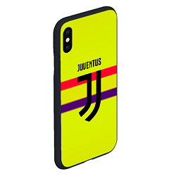 Чехол iPhone XS Max матовый Juventus sport line, цвет: 3D-черный — фото 2
