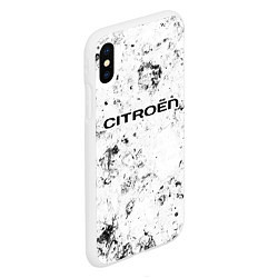 Чехол iPhone XS Max матовый Citroen dirty ice, цвет: 3D-белый — фото 2