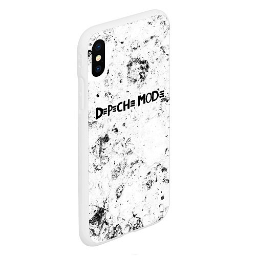 Чехол iPhone XS Max матовый Depeche Mode dirty ice / 3D-Белый – фото 2