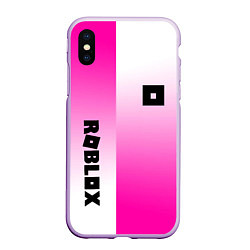 Чехол iPhone XS Max матовый Roblox geometry gradient, цвет: 3D-сиреневый