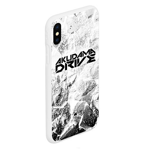 Чехол iPhone XS Max матовый Akudama Drive white graphite / 3D-Белый – фото 2