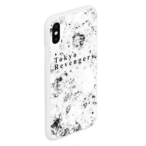 Чехол iPhone XS Max матовый Tokyo Revengers dirty ice / 3D-Белый – фото 2