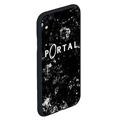 Чехол iPhone XS Max матовый Portal black ice, цвет: 3D-черный — фото 2