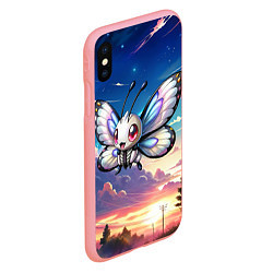 Чехол iPhone XS Max матовый Pokemon butterfree, цвет: 3D-баблгам — фото 2