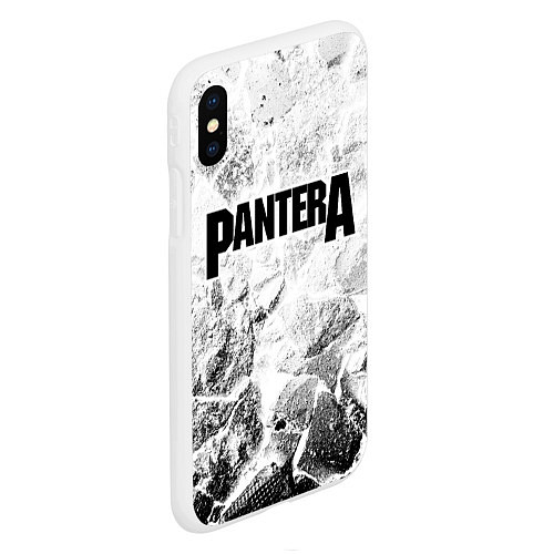 Чехол iPhone XS Max матовый Pantera white graphite / 3D-Белый – фото 2