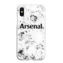 Чехол iPhone XS Max матовый Arsenal dirty ice, цвет: 3D-белый