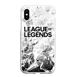 Чехол iPhone XS Max матовый League of Legends white graphite, цвет: 3D-белый