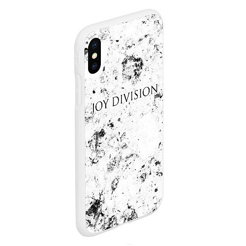 Чехол iPhone XS Max матовый Joy Division dirty ice / 3D-Белый – фото 2