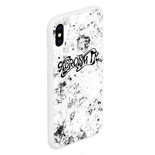 Чехол iPhone XS Max матовый Aerosmith dirty ice / 3D-Белый – фото 2