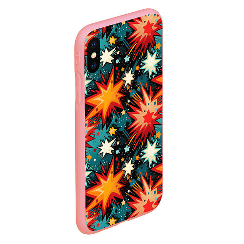 Чехол iPhone XS Max матовый Граффити звёзды и космос / 3D-Баблгам – фото 2