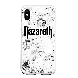 Чехол iPhone XS Max матовый Nazareth dirty ice, цвет: 3D-белый