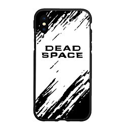 Чехол iPhone XS Max матовый Dead space чёрные краски, цвет: 3D-черный