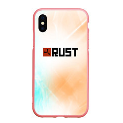 Чехол iPhone XS Max матовый RUST gradient, цвет: 3D-баблгам