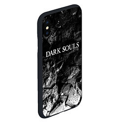 Чехол iPhone XS Max матовый Dark Souls black graphite, цвет: 3D-черный — фото 2