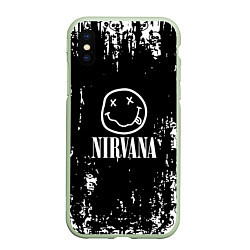 Чехол iPhone XS Max матовый Nirvana teddy, цвет: 3D-салатовый