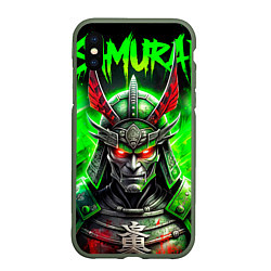 Чехол iPhone XS Max матовый Samurai green, цвет: 3D-темно-зеленый