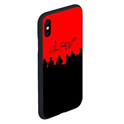 Чехол iPhone XS Max матовый Lil Peep band, цвет: 3D-черный — фото 2