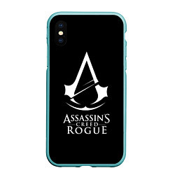 Чехол iPhone XS Max матовый Assassins Creed rogue, цвет: 3D-мятный