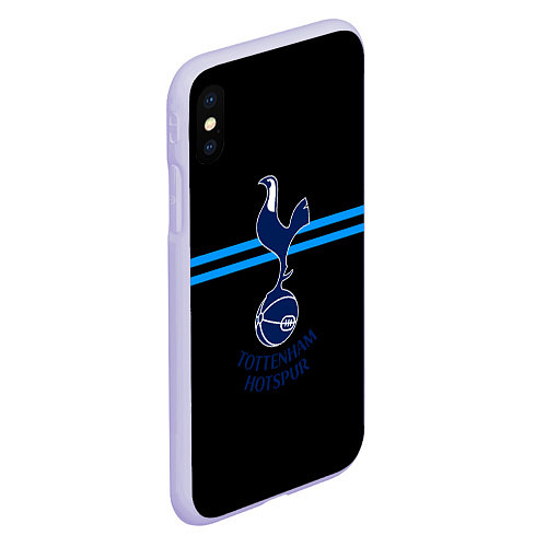 Чехол iPhone XS Max матовый Тоттенхэм спорт / 3D-Светло-сиреневый – фото 2
