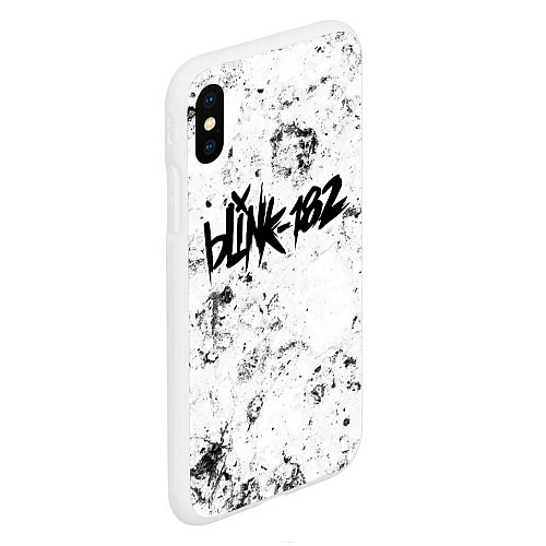 Чехол iPhone XS Max матовый Blink 182 dirty ice / 3D-Белый – фото 2