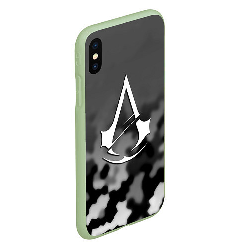 Чехол iPhone XS Max матовый Assassins Creed game / 3D-Салатовый – фото 2