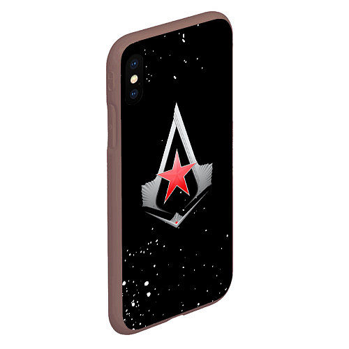 Чехол iPhone XS Max матовый Assassins creed russia / 3D-Коричневый – фото 2