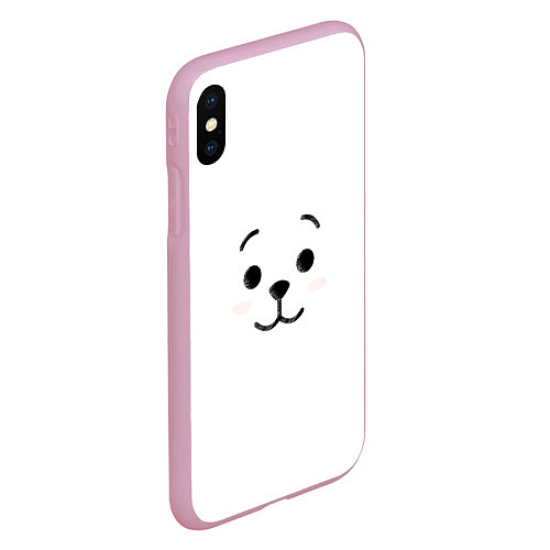 Чехол iPhone XS Max матовый BT21 RJ / 3D-Розовый – фото 2