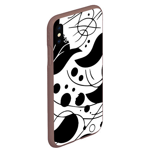 Чехол iPhone XS Max матовый Fashion abstraction - ai art fantasy / 3D-Коричневый – фото 2