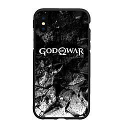 Чехол iPhone XS Max матовый God of War black graphite, цвет: 3D-черный