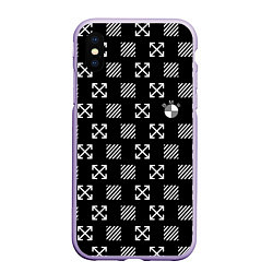 Чехол iPhone XS Max матовый BMW pattern