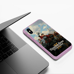 Чехол iPhone XS Max матовый Битва Kingdom come deliverence 2, цвет: 3D-сиреневый — фото 2