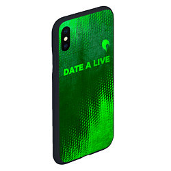 Чехол iPhone XS Max матовый Date A Live - green gradient посередине, цвет: 3D-черный — фото 2