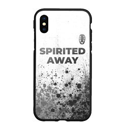 Чехол iPhone XS Max матовый Spirited Away - white gradient посередине, цвет: 3D-черный