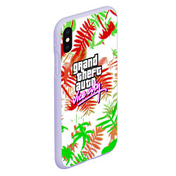 Чехол iPhone XS Max матовый GTA tropicano steel, цвет: 3D-светло-сиреневый — фото 2