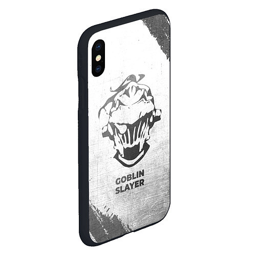 Чехол iPhone XS Max матовый Goblin Slayer - white gradient / 3D-Черный – фото 2