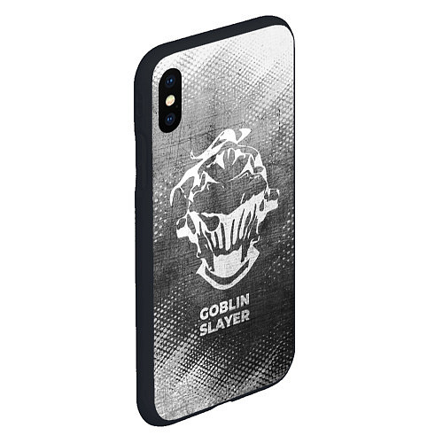 Чехол iPhone XS Max матовый Goblin Slayer - grey gradient / 3D-Черный – фото 2