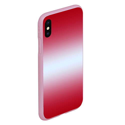 Чехол iPhone XS Max матовый Gradient color / 3D-Розовый – фото 2