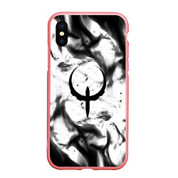 Чехол iPhone XS Max матовый Quake fire black, цвет: 3D-баблгам