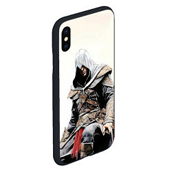 Чехол iPhone XS Max матовый Assassins creed game 2, цвет: 3D-черный — фото 2