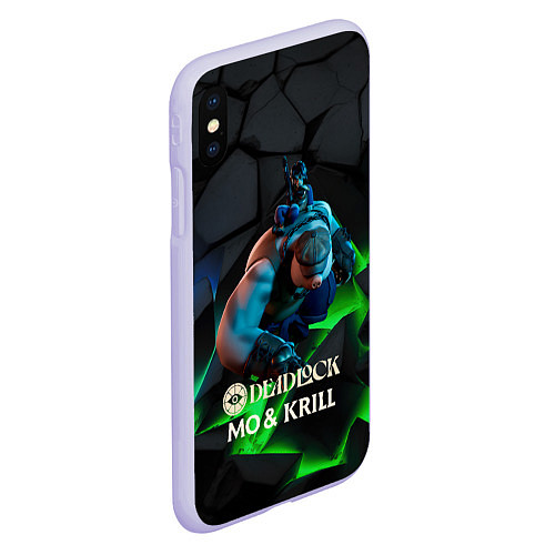 Чехол iPhone XS Max матовый Mo & Krill Deadlock / 3D-Светло-сиреневый – фото 2