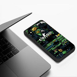 Чехол iPhone XS Max матовый Counter strike gamer, цвет: 3D-черный — фото 2