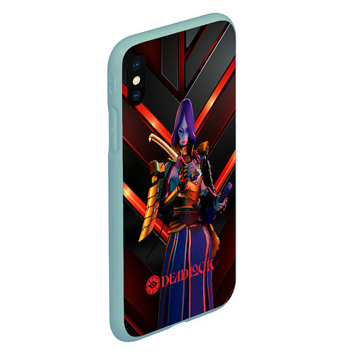 Чехол iPhone XS Max матовый Deadlock Yamato / 3D-Мятный – фото 2