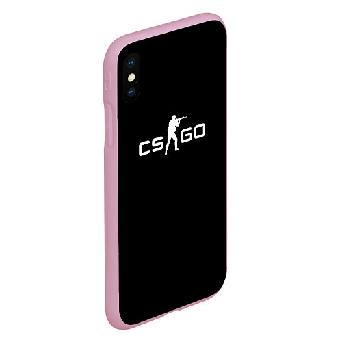 Чехол iPhone XS Max матовый CSGO logo / 3D-Розовый – фото 2