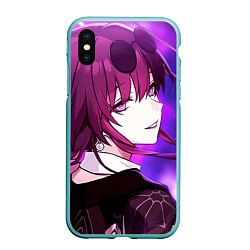 Чехол iPhone XS Max матовый Honkai Star Rail Kafka violet light, цвет: 3D-мятный