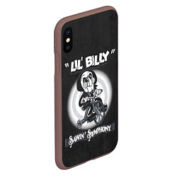 Чехол iPhone XS Max матовый Lil Billy - Saw, цвет: 3D-коричневый — фото 2