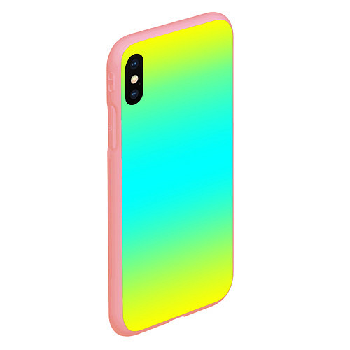 Чехол iPhone XS Max матовый Кислотный градиент абстракция / 3D-Баблгам – фото 2