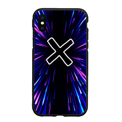 Чехол iPhone XS Max матовый A Silent Voice neon energy, цвет: 3D-черный